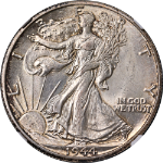 1944-D Walking Liberty Half NGC MS64 Nice Eye Appeal Strong Strike