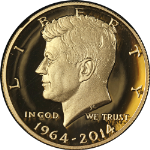 2014-W Kennedy Gold 50c High Relief NGC PF70 UCAM Early Releases