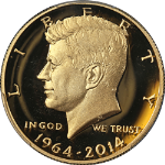 2014-W Kennedy Gold 50c High Relief PCGS PR70 DCAM First Strike