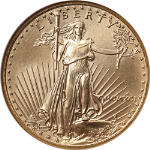 1991 Gold American Eagle $50 NGC MS69