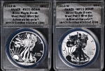 2013-W Silver American Eagle $1 2 Coin Set ANACS Reverse Proof 70 Enhanced EU70