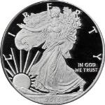 2018-W Silver American Eagle $1 ANACS PR70 DCAM First Strike Label