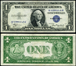 FR. 1608 $1 1935-A Silver Certificate Mule Q-A Block AU