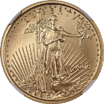 2006-W Gold American Eagle $10 NGC MS70 Burnished Brown Label