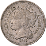 1868 Three (3) Cent Nickel