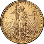 1914-D Saint-Gaudens Gold $20 Nice BU Nice Eye Appeal Nice Strike