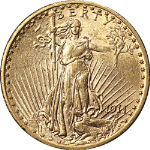 1911-D Saint-Gaudens Gold $20 Nice Unc Nice Eye Appeal Nice Strike