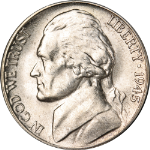 1945-S Jefferson Nickel - GEM - Almost Full Steps