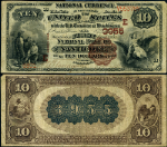 Nanticoke PA-Pennsylvania $10 1882 National Bank Note Ch #3955 FNB VF