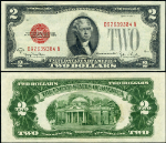 FR. 1508 $2 1928-G Legal Tender D-A Block AU+