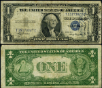 FR. 1608 $1 1935-A Silver Certificate Short-Snorter Fine+