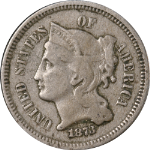 1873 Three (3) Cent Nickel