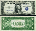 FR. 1608 $1 1935-A Silver Certificate Mule Q-A Block AU