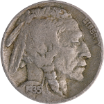 1935-P Buffalo Nickel - Doubled Die Reverse