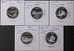 2005-06 Silver Proof State Quarters - 10pc Bulk Lot