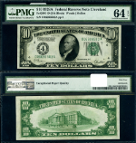 FR. 2001 D $10 1928-A Federal Reserve Note Cleveland D-A Block Choice PMG CU64 EPQ