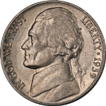 1939-D Jefferson Nickel