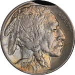 1919-S Buffalo Nickel &#39;Clipped Planchet&#39; ERROR Choice BU Superb Eye Appeal