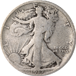 1917-D Obverse Walking Liberty Half Dollar Nice Circ - Great Set Builder - STOCK