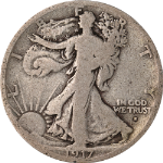 1917-S Obverse Walking Liberty Half Dollar Nice Circ - Great Set Builder - STOCK