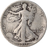 1917-S Reverse Walking Liberty Half Dollar Nice Circ - Great Set Builder - STOCK