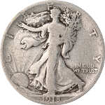 1918-S Walking Liberty Half Dollar Nice Circ - Great Set Builder - STOCK