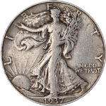 1937-P Walking Liberty Half Dollar Nice Circ - Great Set Builder - STOCK