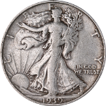 1939-S Walking Liberty Half Dollar Nice Circ - Great Set Builder - STOCK