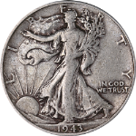 1943-P Walking Liberty Half Dollar Nice Circ - Great Set Builder - STOCK