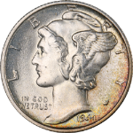 1944-S Mercury Dime - Split Bands