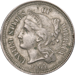 1865 Three (3) Cent Nickel