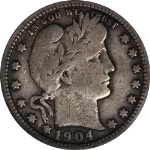 1904-O Barber Quarter