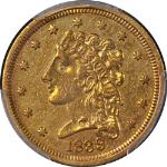 1839 Classic Gold $2.50 PCGS AU Details Nice Eye Appeal Nice Strike