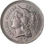 1874 Three (3) Cent Nickel