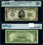 FR. 1951 G* $5 1928-A Federal Reserve Note Chicago G-* Block PMG VF20 Star