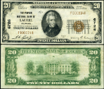 Laurel DE-Delaware $20 1929 T-1 National Bank Note Ch #6726 Peoples NB VF+