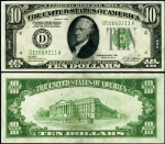 FR. 2002 D $10 1928-B Federal Reserve Note Cleveland D-A Block DGS AU