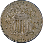 1866 Shield Nickel ANACS VF30 Superb Eye Appeal Strong Strike