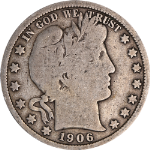 1906-O Barber Half Dollar