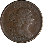 1807 Half Cent Nice F/VF C-1 R.2 Late State Nice Eye Appeal Nice Strike