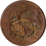1865 Two (2) Cent Piece - Counterstamped &#39;S.M.&#39;