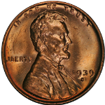 1939-S Lincoln Cent Nice BU - STOCK