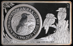 2015 Australia 25th Anniversary Silver Kookaburra Bar &amp; Coin Set - 3.0 ozs ASW