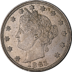 1883 No Cents Liberty V Nickel