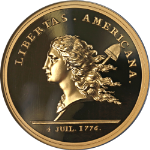 Libertas Americana Monnaie De Paris 5 Ounce Proof Gold - NGC PF70 UCAM 2014 OGP