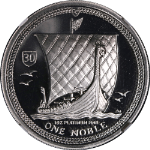 2013 Isle of Man 1 Ounce Platinum Noble High Relief NGC PF69 Ultra Cameo 30th