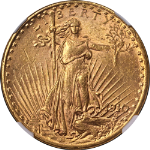 1910-S Saint-Gaudens Gold $20 NGC MS62 Nice Eye Appeal Nice Strike