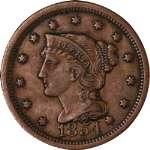 1854 Large Cent