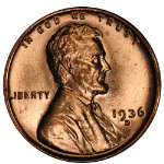 1936-D Lincoln Cent Choice BU - STOCK