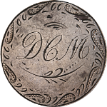 1856 Love Token - &#39;D.C.M.&#39;